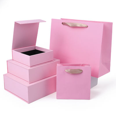 Wholesale manufacturing high quality Magnetic Gift Box Packaging Custom logo luxury Eco Friendly Cardboard Paper pink Magnetic Jewelry Box