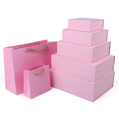 Wholesale manufacturing high quality Magnetic Gift Box Packaging Custom logo luxury Eco Friendly Cardboard Paper pink Magnetic Jewelry Box