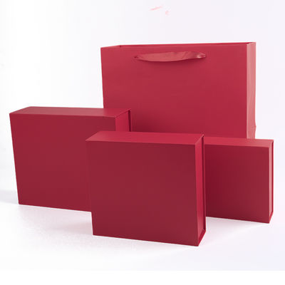 Wholesale manufacturing high quality Magnetic Gift Box Packaging Custom logo luxury Eco Friendly Cardboard Paper red Magnetic Jewelry Box