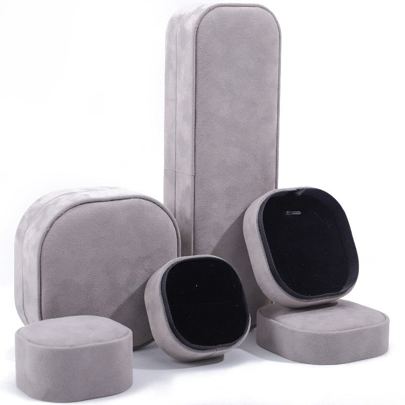 Hanhong Custom Logo Velvet Jewelry Box for Portable Storage of Bracelets Necklaces Rings