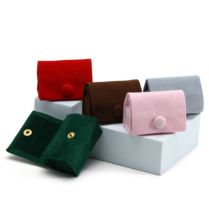 Candy Color Velvet Jewelry Box for Customized Storage of Rings Necklaces and Earrings