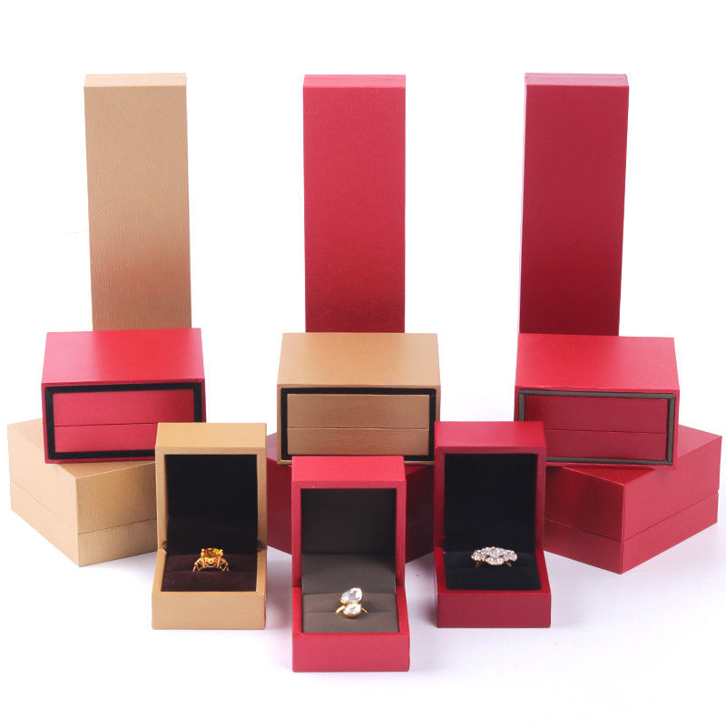 Custom Logo Paper Jewelry Packaging Box for Bracelet Necklace Storage 5.5*4.5*3.5