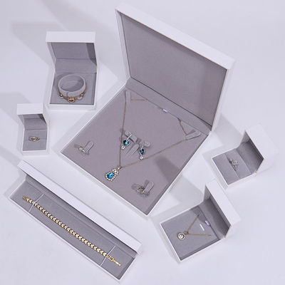 Rectangle Shape Handmade Cardboard Jewelry Box For Necklace Bracelet Ring Set