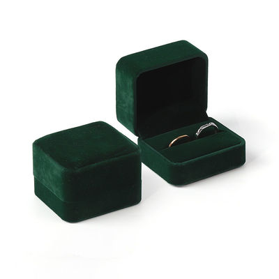 Wholesale Manufacturer Customised Luxury Jewelry Ring Box Personalized Custom logo Velvet Jewellery Engagement Ring Packaging Box