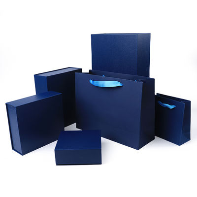 Wholesale manufacturing high quality Magnetic Gift Box Packaging Custom logo luxury Eco Friendly Cardboard Paper blue Magnetic Jewelry Box